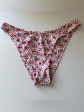 Strawberry Milk Mob Floral Pink Bikini bottom Large